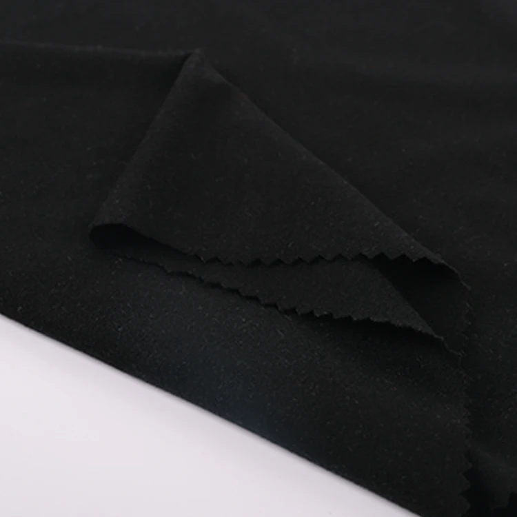 
Hot Selling Black Color Elasticity Comfortable So Soft Acrylic Marine Fabric 