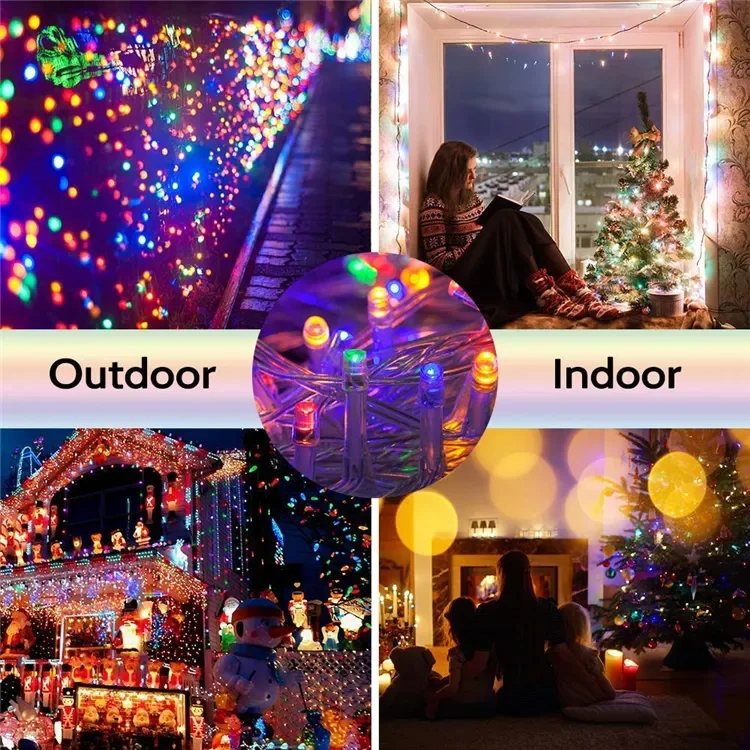 110V 220V Waterfall Light Decoration Icicle Lights Curtain Icicle LED String Lights