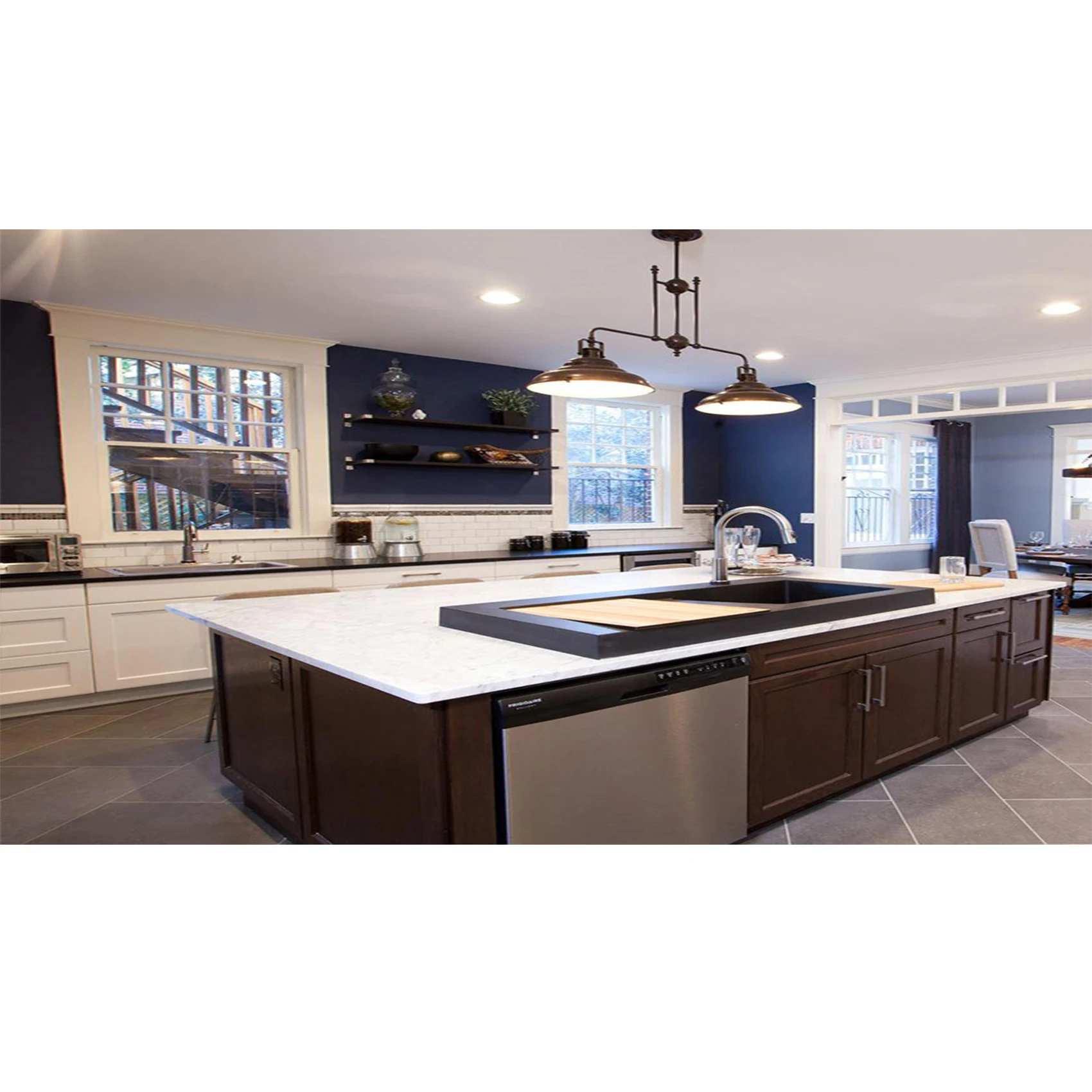 Prima Cabinet Luxury Kitchen Stainless Steel Design Modern kitchen cabinets For Mexico