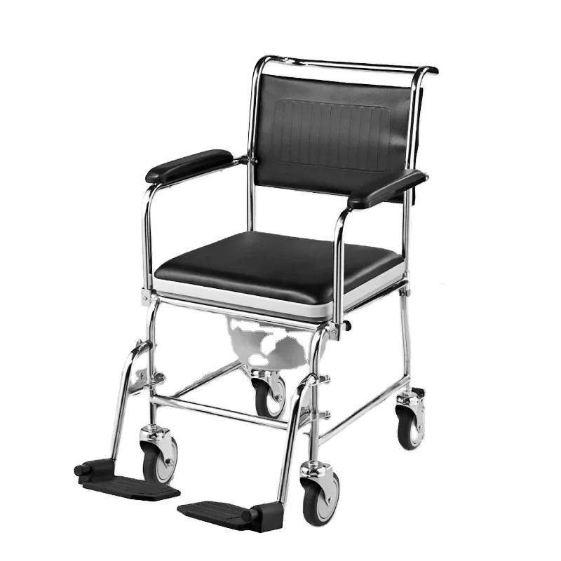 foldable commode toilet wheel chair wheelchair folding heigh adjustable portable transfer cheap rate tilting senior elderly seat