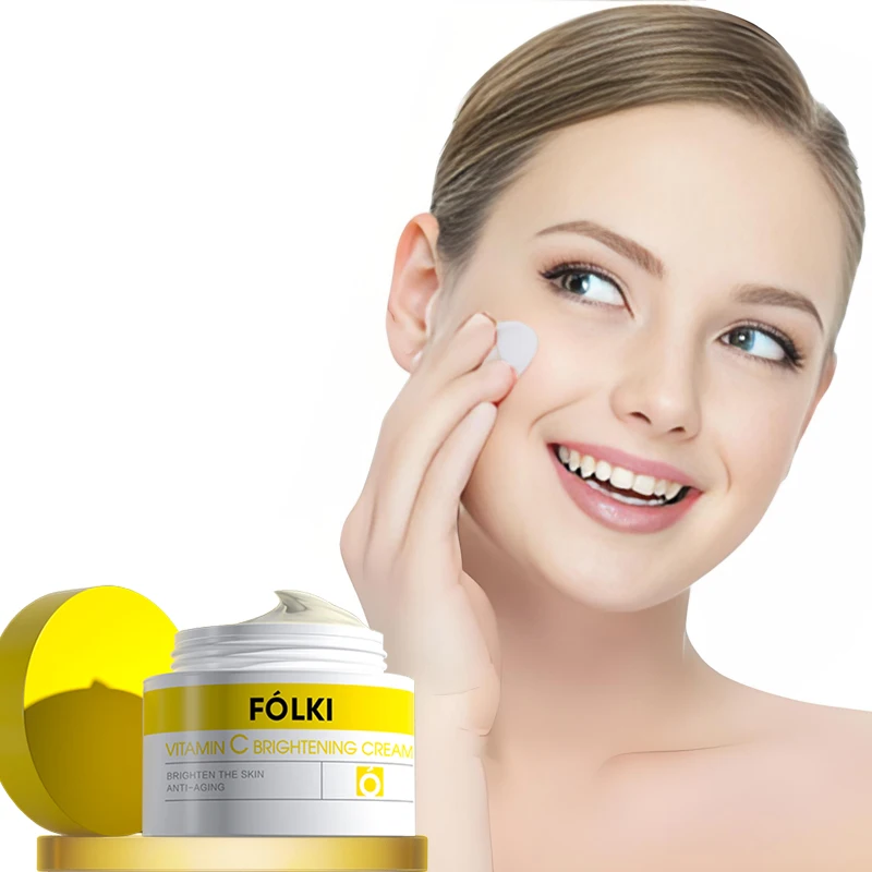 OEM private label 50g/bottle Anti Wrinkle Firming Moisturizing and remove fine line Vitamin C brightening cream for face care