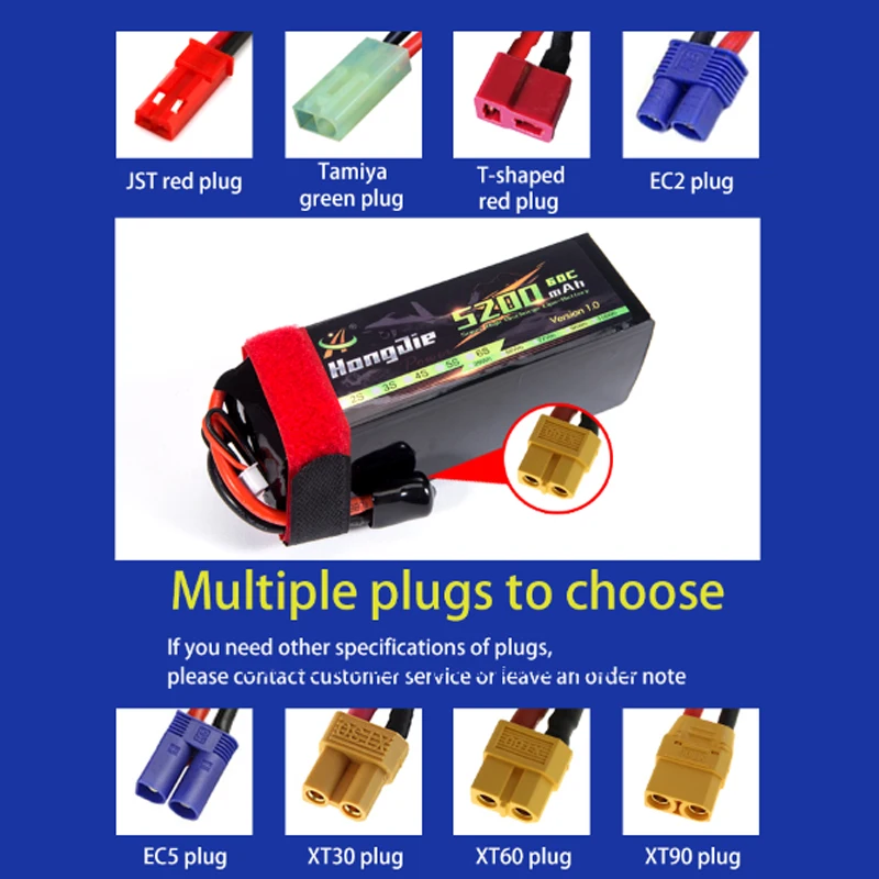 Factory 6S 60C 22.2V 1043125 5200mAh Polymer rechargeable truck cell electrical batteries lithium polymer electric car battery