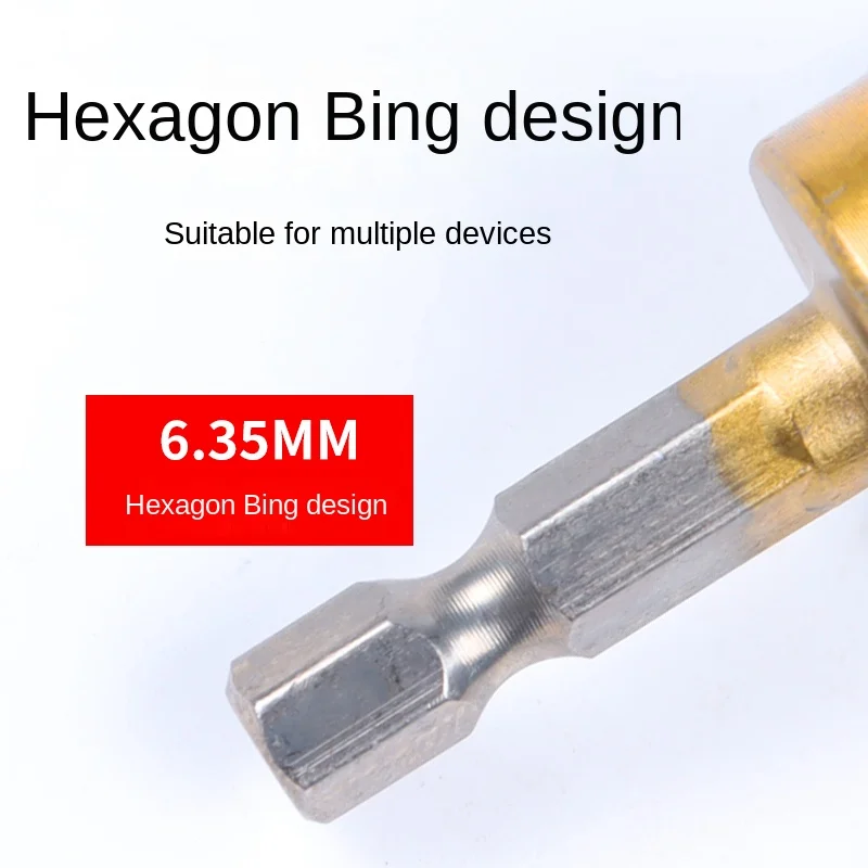 Five point chamfer 90 degree hexagonal shank reaming drill taper screw countersink knife deburring countersink