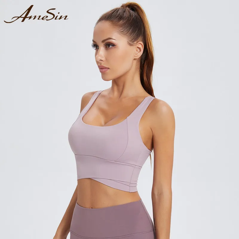 Great Quality Perfect Fit Comfy Quick Dry Plus Size Fascia Fitness Yoga Sports Bra For Women With Big Breast