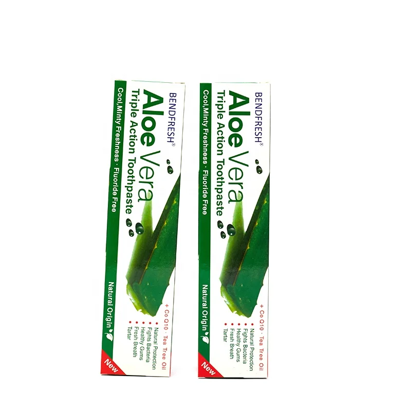 Aloe Vera triple action herbal ginger anti-bacterial toothpaste green tea mint bendfresh 100ml
