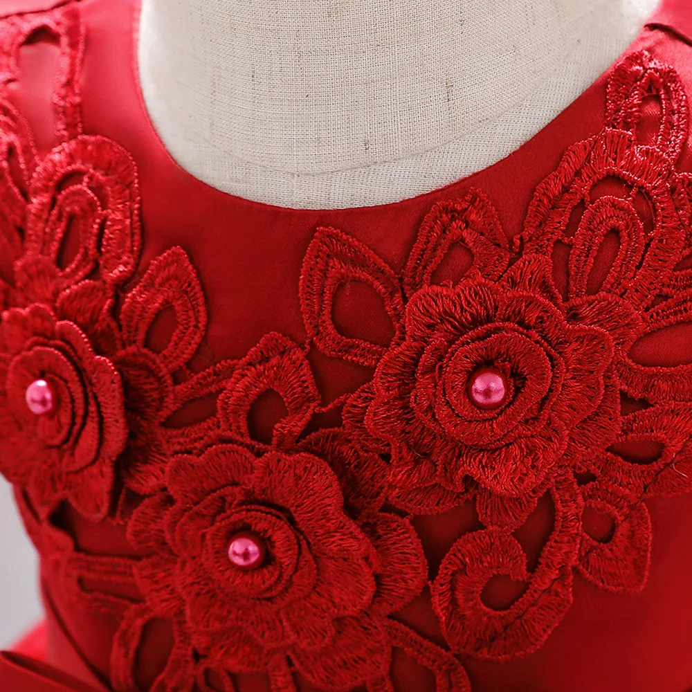 Baby Flower Dress Little Girl Tulle Dress Infant Baby Clothes Frocks Toddler Pink Frocks Princess Dress Baby Frock for 2 Years