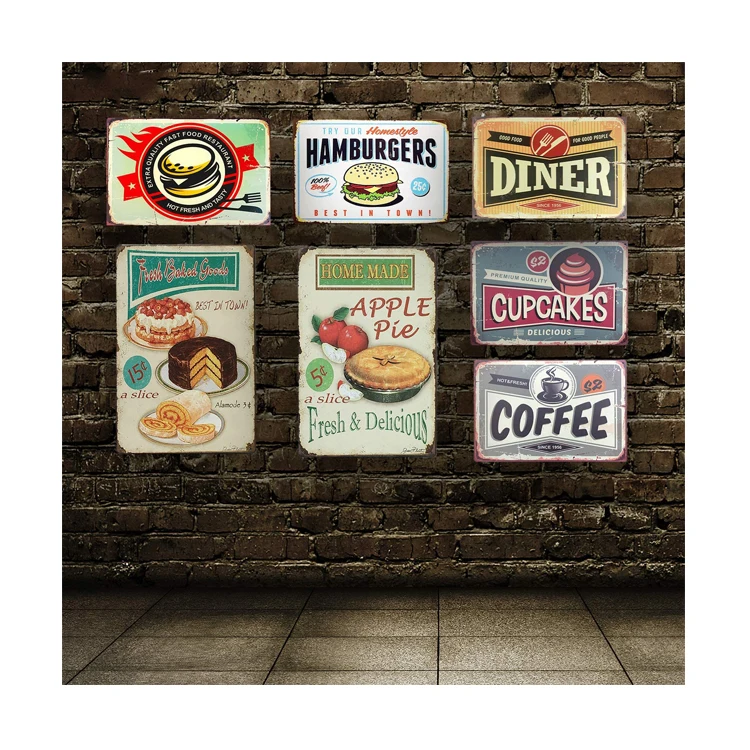 High Quality Customized Metal Tin Signs Pub Bar Decoration Aluminum Sign