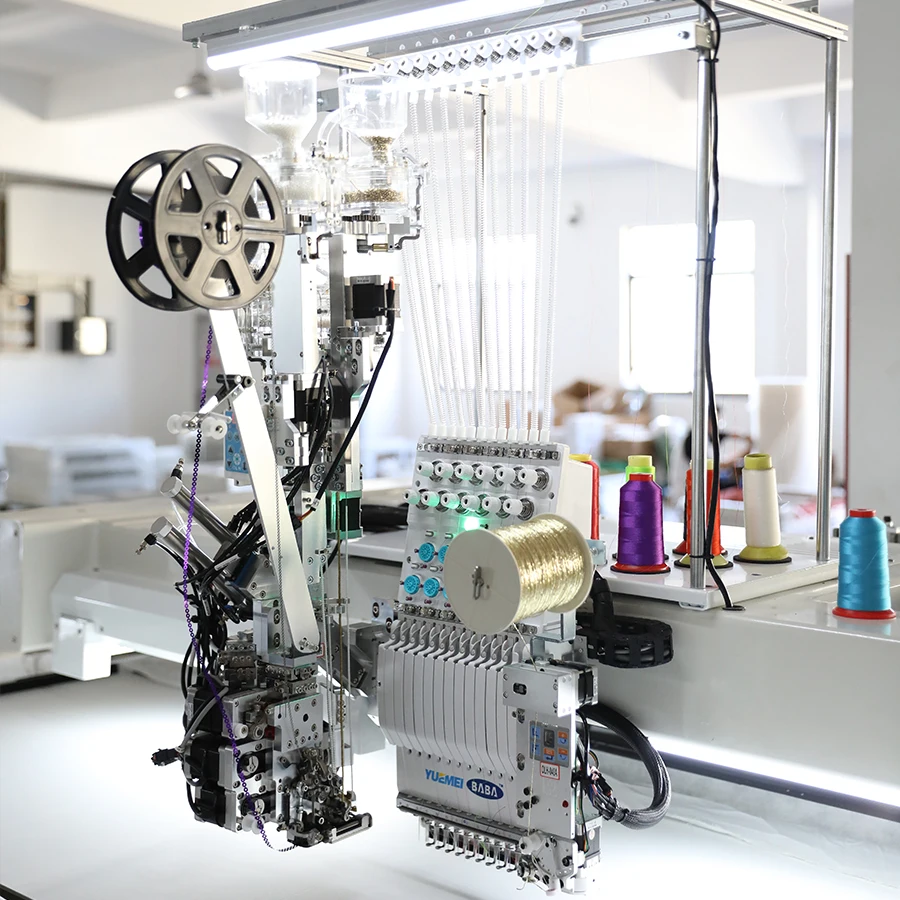 YUEMEI 1700*700mm Big Embroidery Area For Flat Embroidery