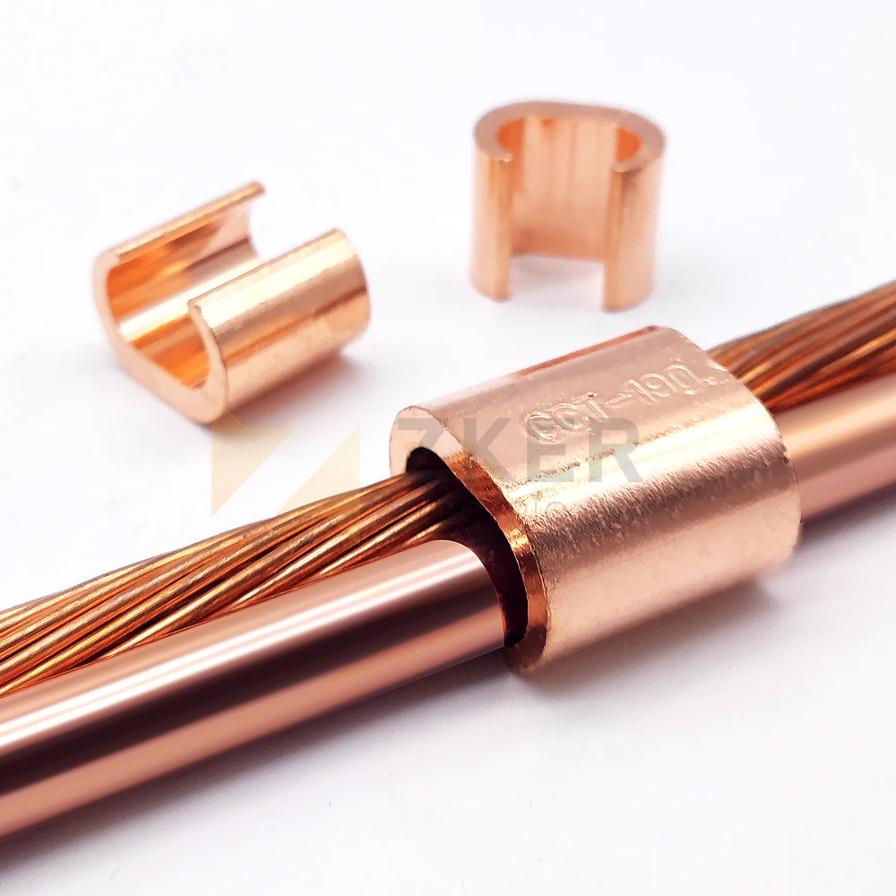 Earth Rod C Clamp Cable Wire Clamp High Quality Earth Rod Cable copper clamp,copper clip electric material,electrical equipment