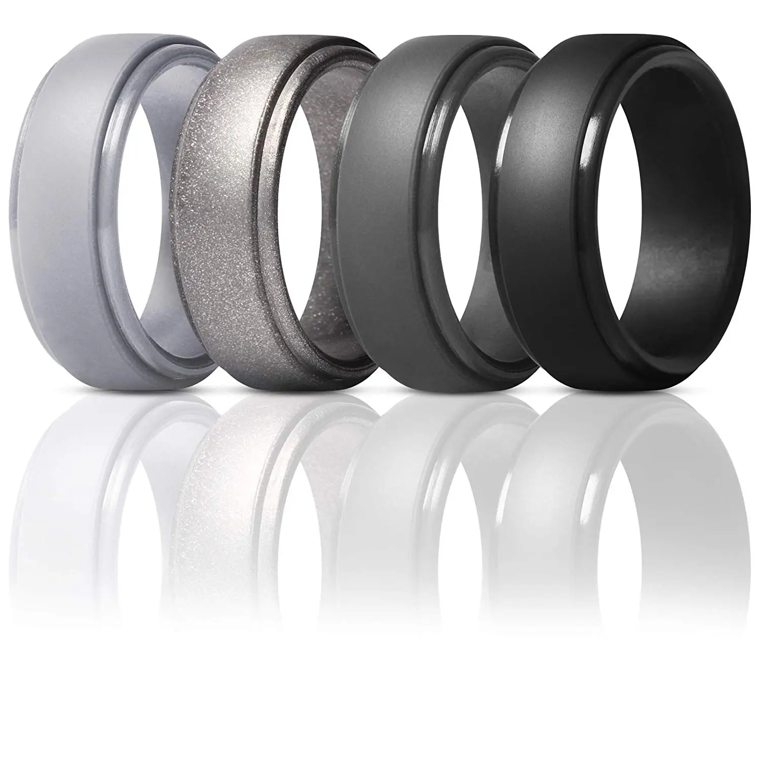 High quality silicone breathable curved ergonomically designed ring with airflow grooves