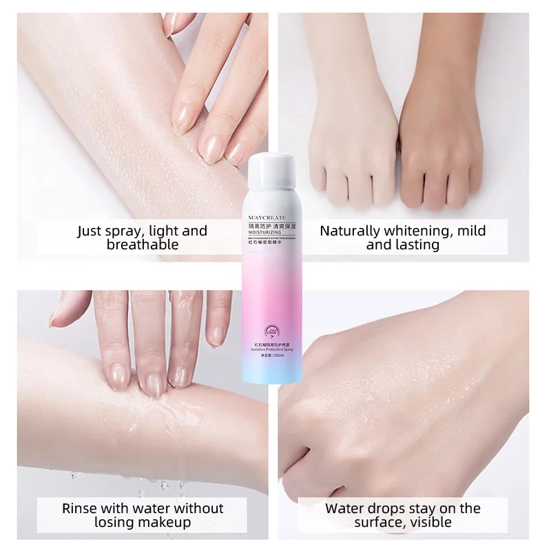 Private Label SPF35+ Isolating Waterproof Long Lasting Sunscreen Whitening Face Cream Brightening sunscreen cream lotion