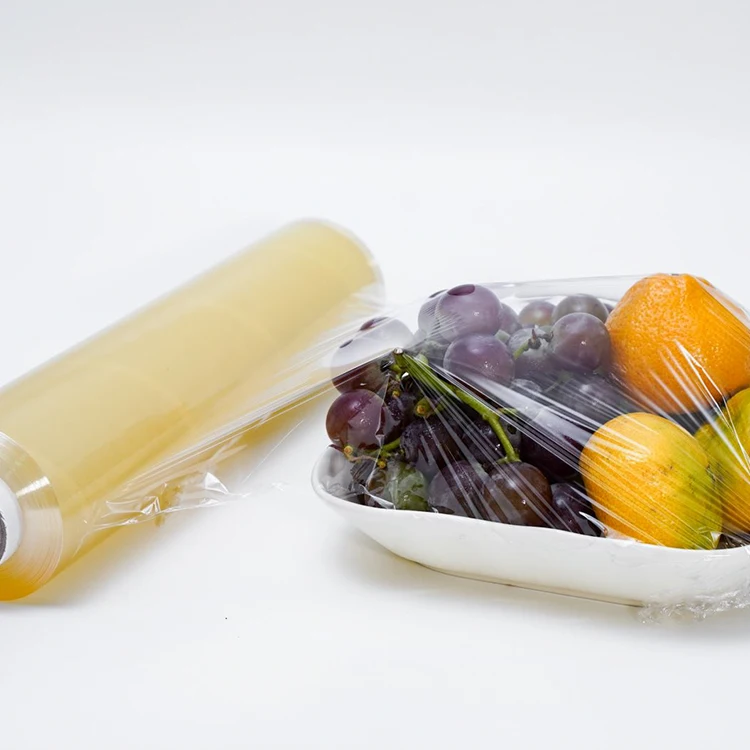 Популярные продукты пищевая пленка из ПВХ с высоким противотуманным покрытием используется 100% натурального сырья упаковка рулон для свежих овощей