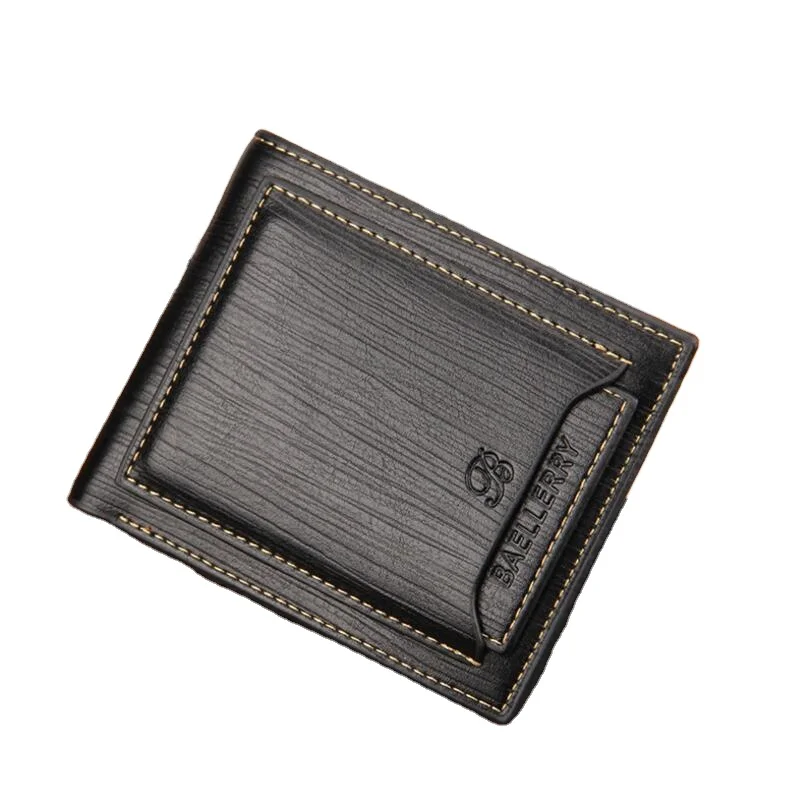 baellerry  PU leather short style Hot selling classic wallets  For Men With drawer cards,Male coin purse Card Holder Case