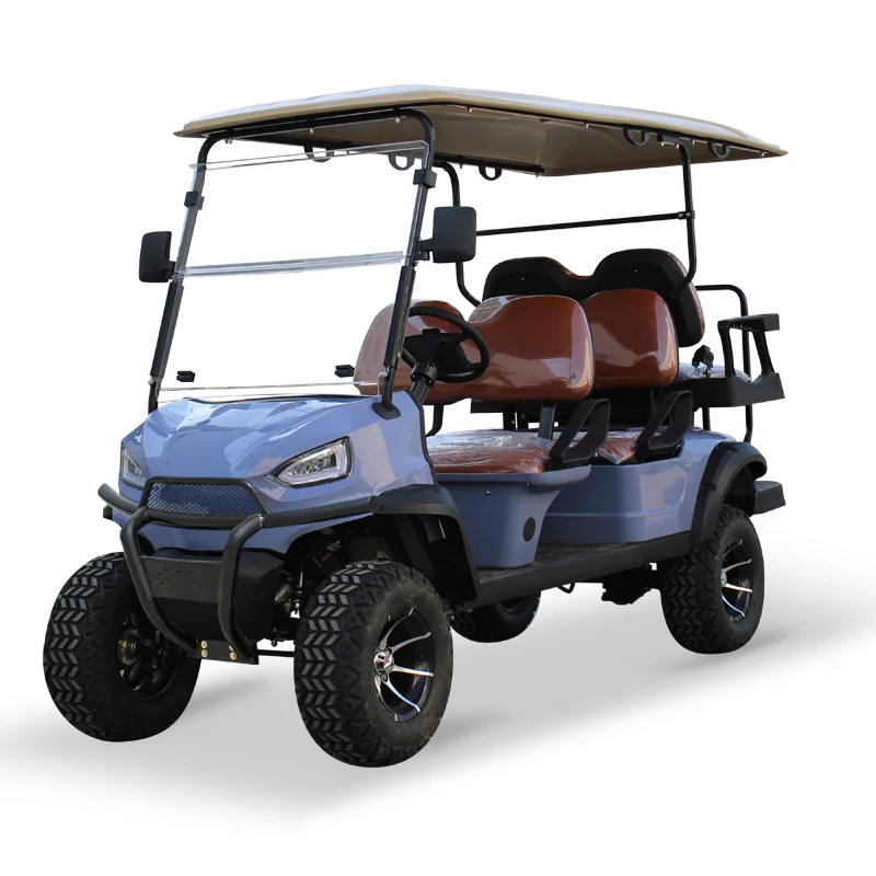 OEM and ODM NL-P2040BA+2 Lifted 6 Passenger Hunting Transport Golf Cart With 48V5KW AC Motor