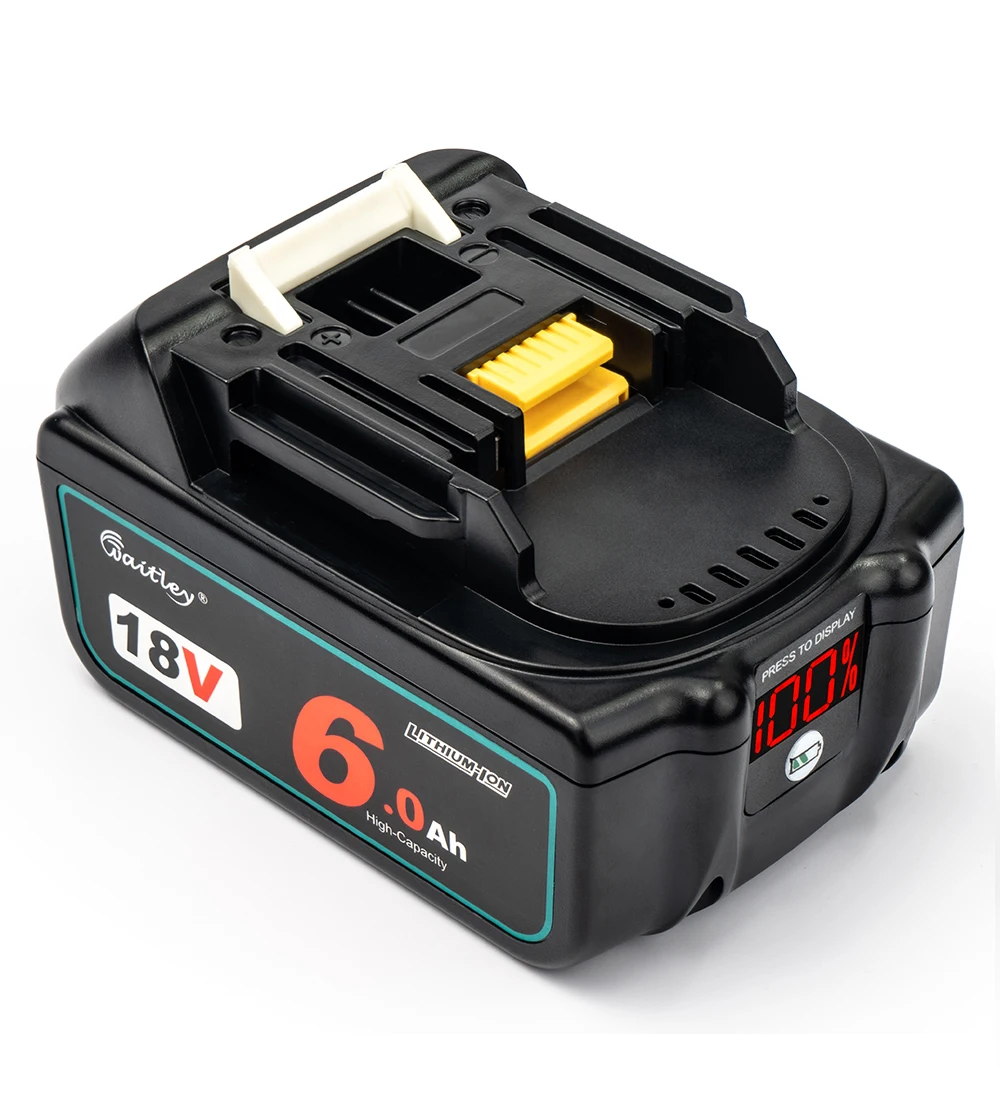 18V6.0 Ah Replacement LXT BL1860 1850 1890 18V 20V 6000mAh Battery For Makita  Tools Set with LED Li-ion Jack Hammer