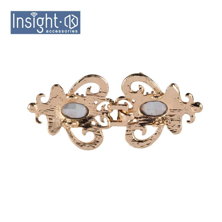 2.8*6.4cm New Customize Design Fashion Crystal Rhinestone Pair Clasp Jewelry Belt Buckle