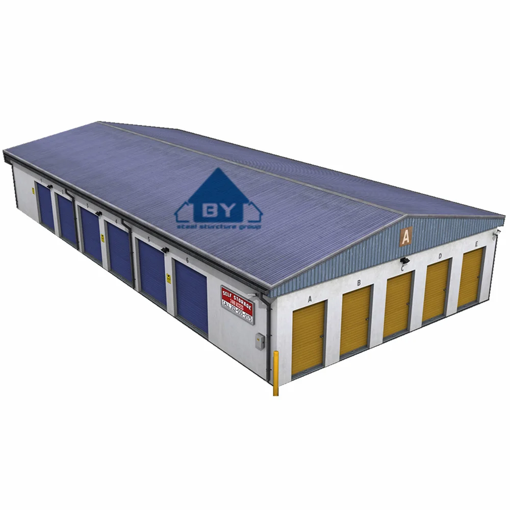 Light customized pole barn kits building steel structure warehouse farm shed prefab workshop storage metal building
