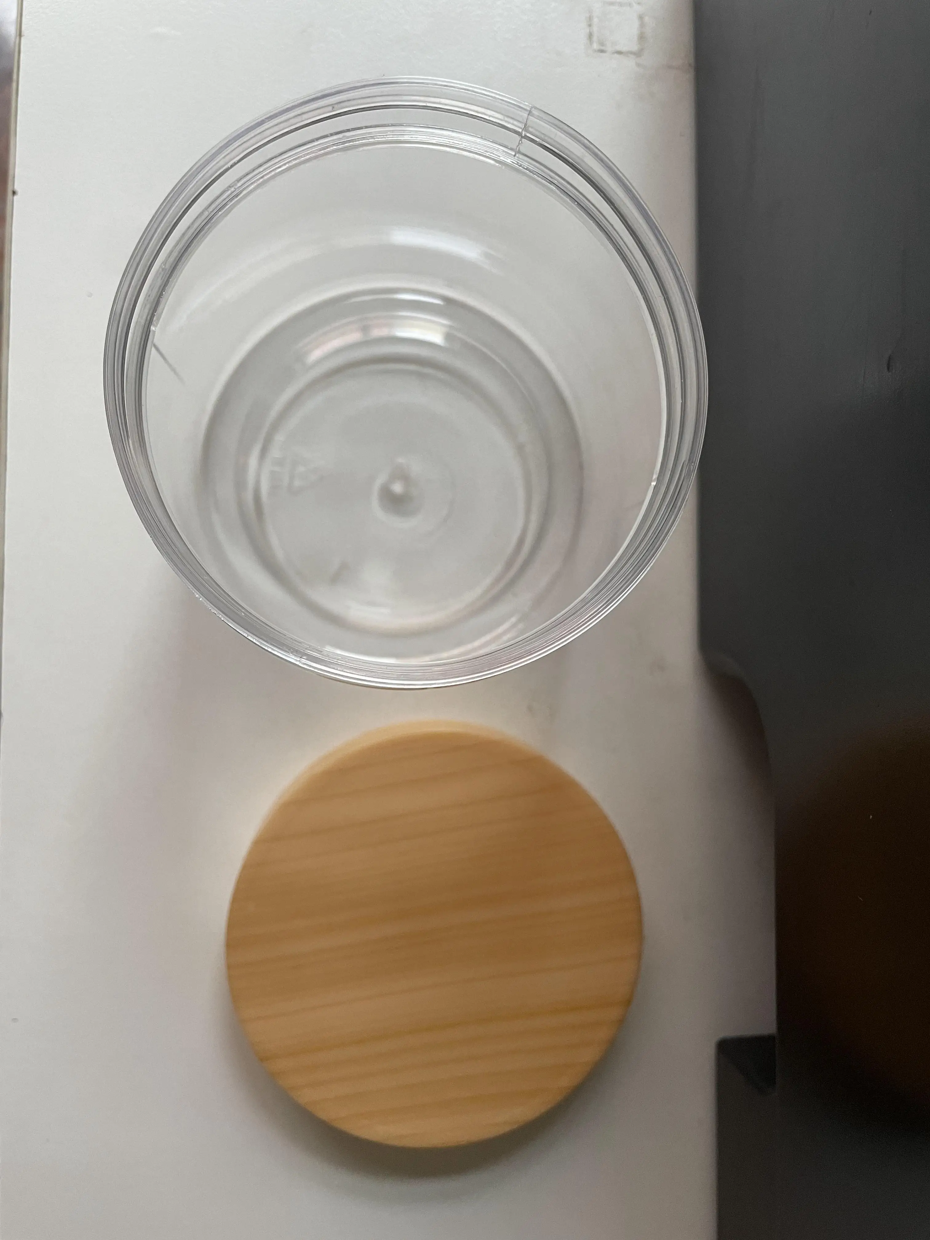 Transparent 150ml Pet Jar with Plastic Bamboo Lid for Storing Candy Pet Food Cookie Sugar Capacities 50g and 100g