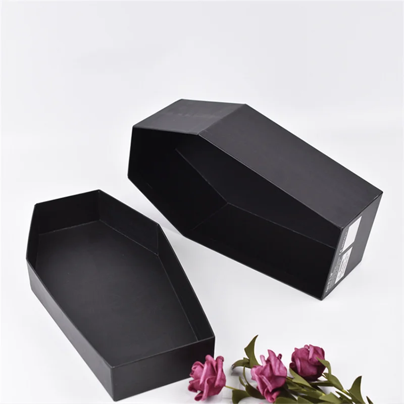 custom luxury black matte coffin eyelash gift box
