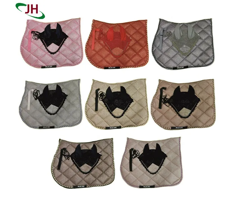 China Factory Purple Custom Dressage Saddle Pad Pink Cloth