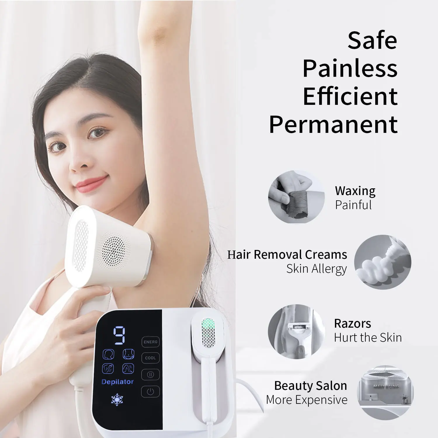 Trending Products 2024 New Arrivals Flashes Home Use Ipl Machine Most Popular Laser Hair Removal Ipl Hair Removal