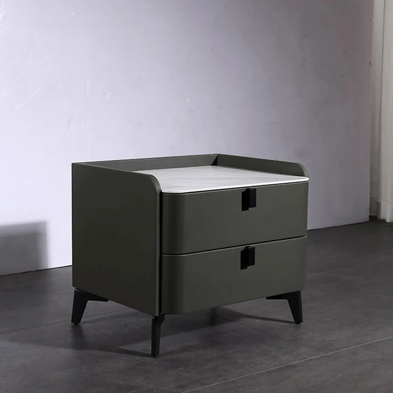 Nightstands Square Bedroom Wireless Charging Storage Drawer Cabinet Furniture Cabinet Night Stand Bedside Table