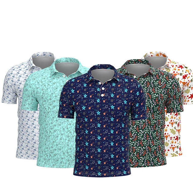 Wholesale blank Polo shirts custom thermal sublimation logo T-shirt color Golf Polo shirts custom unisex Polo shirts