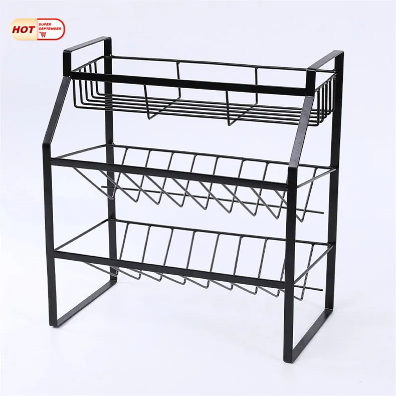 Hot Selling Zone Metal Cosmetics 3 Tier Fruit Wire Storage Baskets