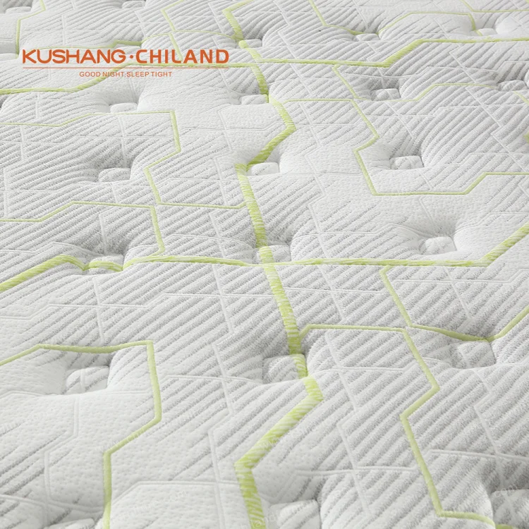 Luxury Euro Top Natural Latex Sleep Well Bed Matress Custom Full Size Pocket Coil Spring Gel Memory Foam Hybrid Mattress