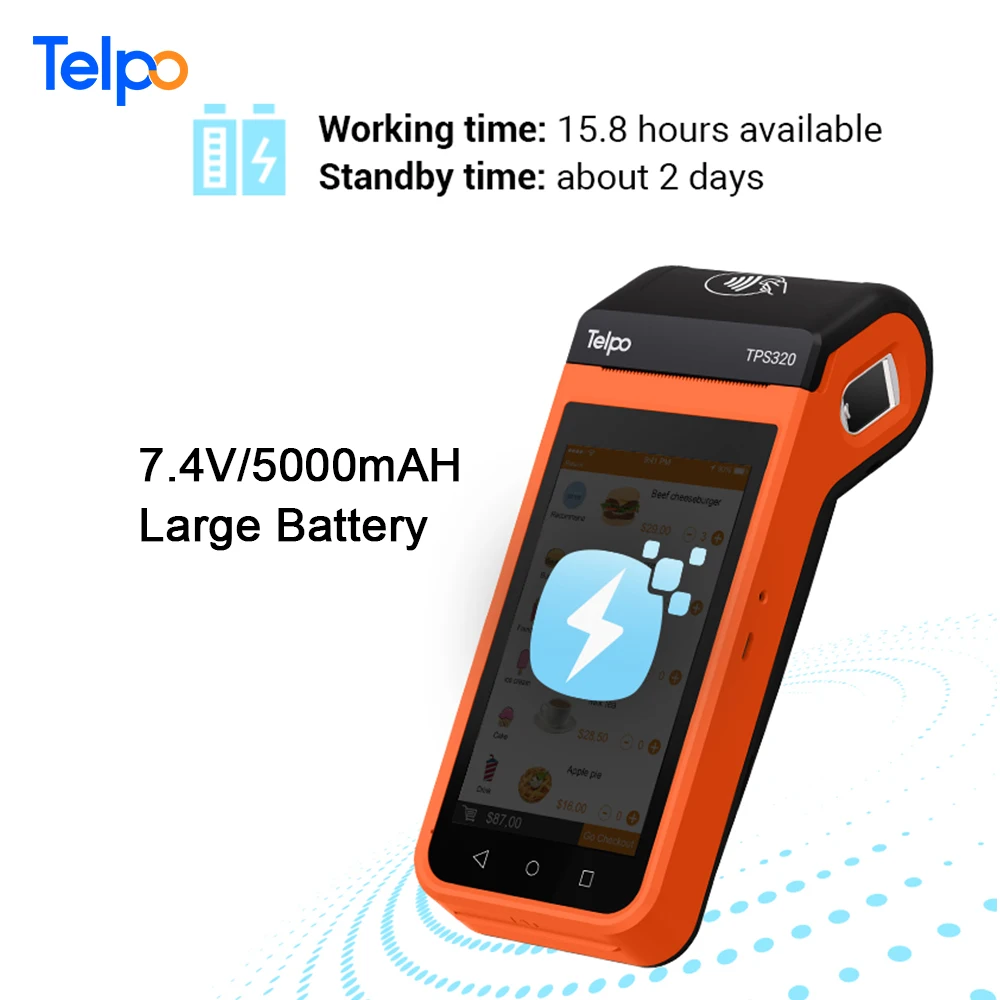 Telpo e wallet android bus ticket pos machine nfc card reader small pos hardware