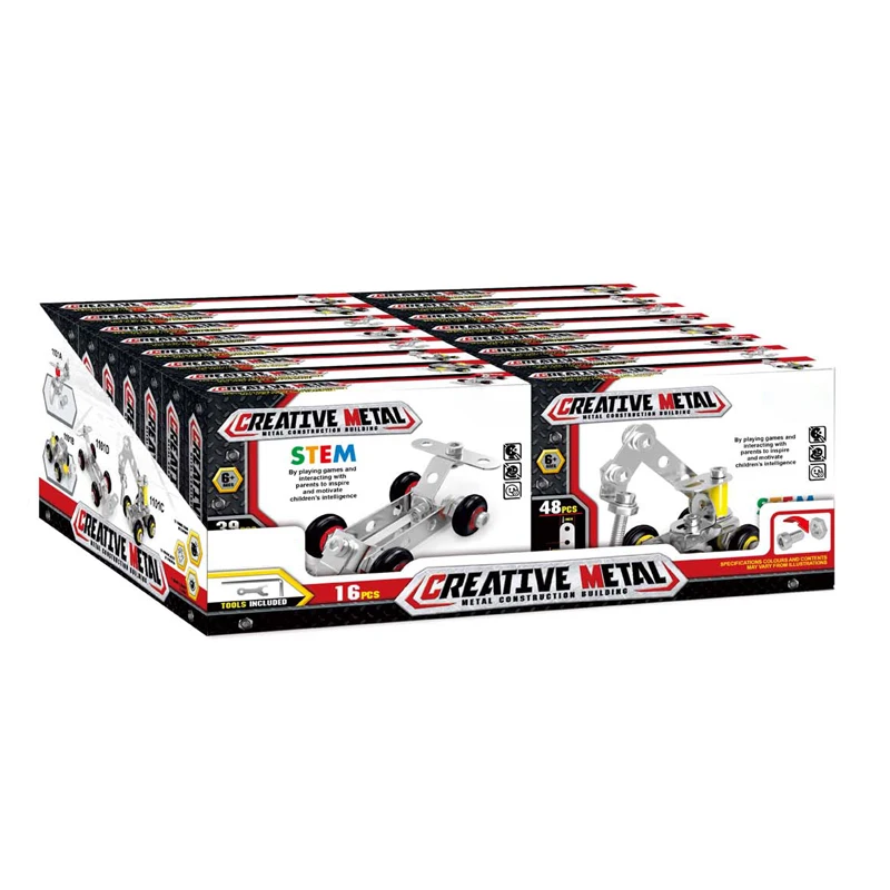 Creative Metal 3D Puzzle DIY Toy Kid Stem Building Educational Kit Toys 2023 for Children Gift