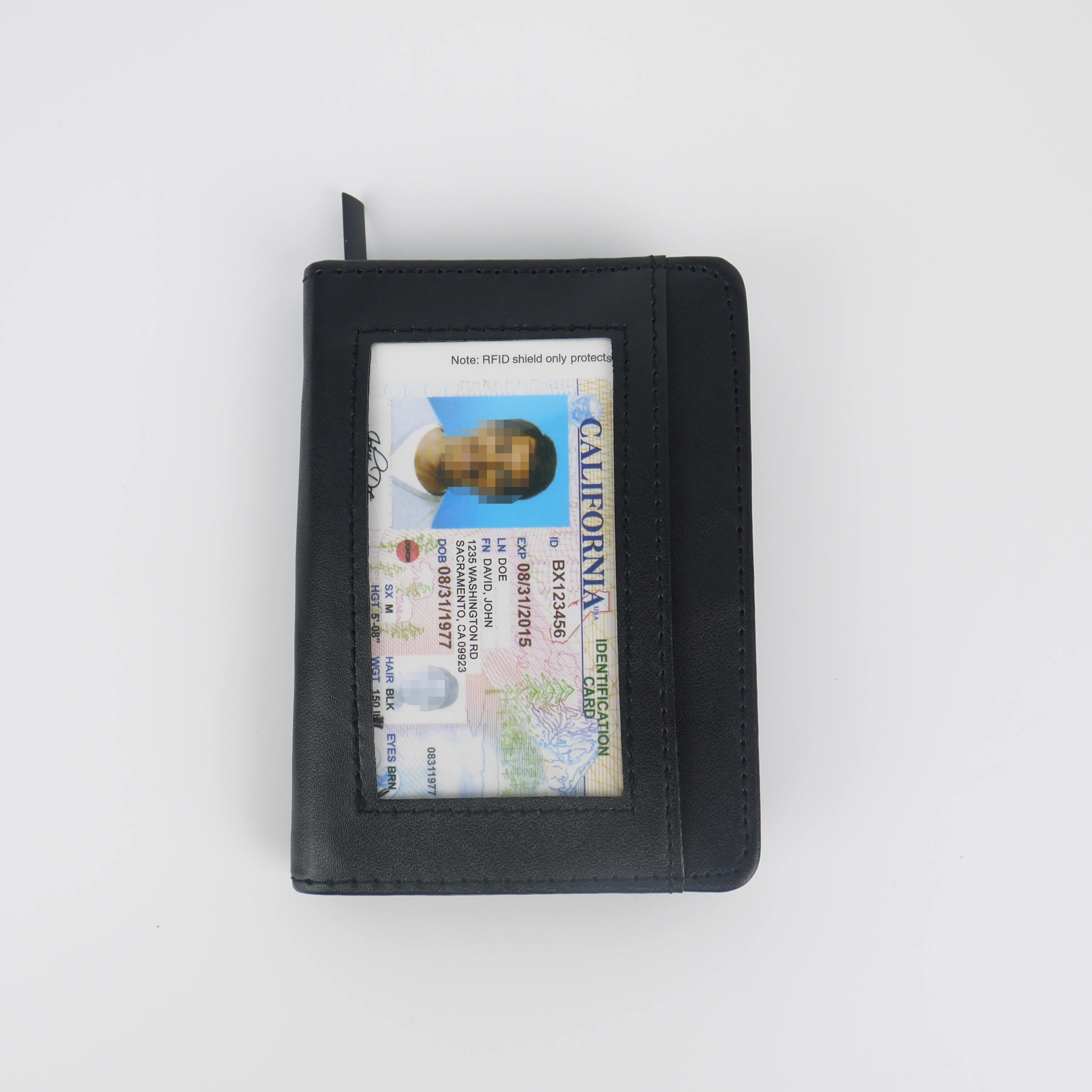 RFID Blocking Card Holder Wallet PU Credit Card Holder Protector Wallet for Men