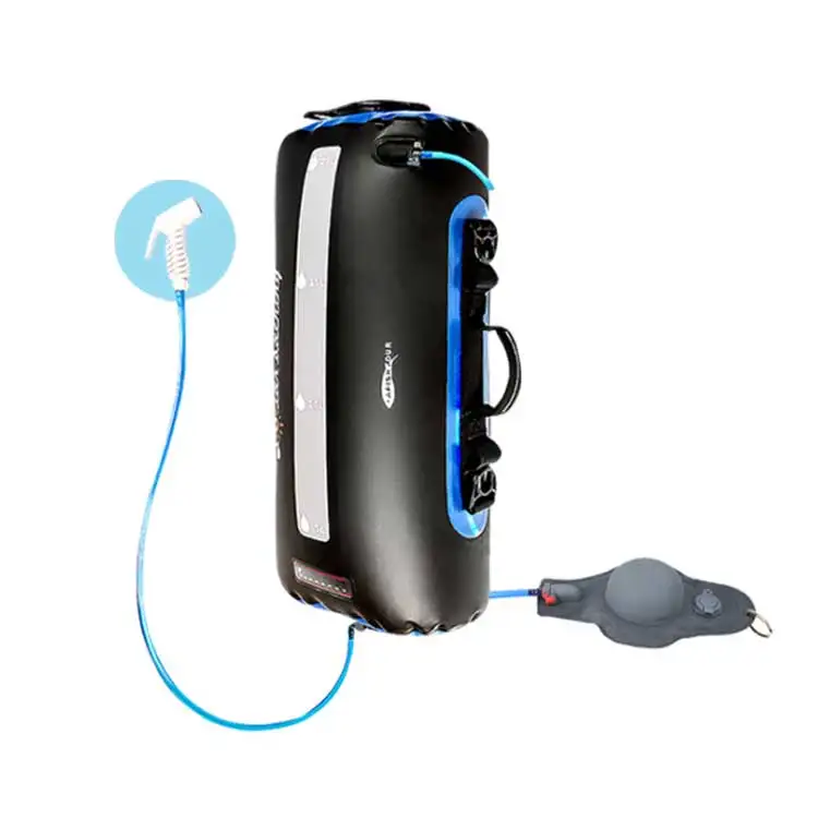 AFISHTOUR FT2081Regular version 20L Outdoor Pump Pressure Travel Shower Bag Camping Solar Shower Bag