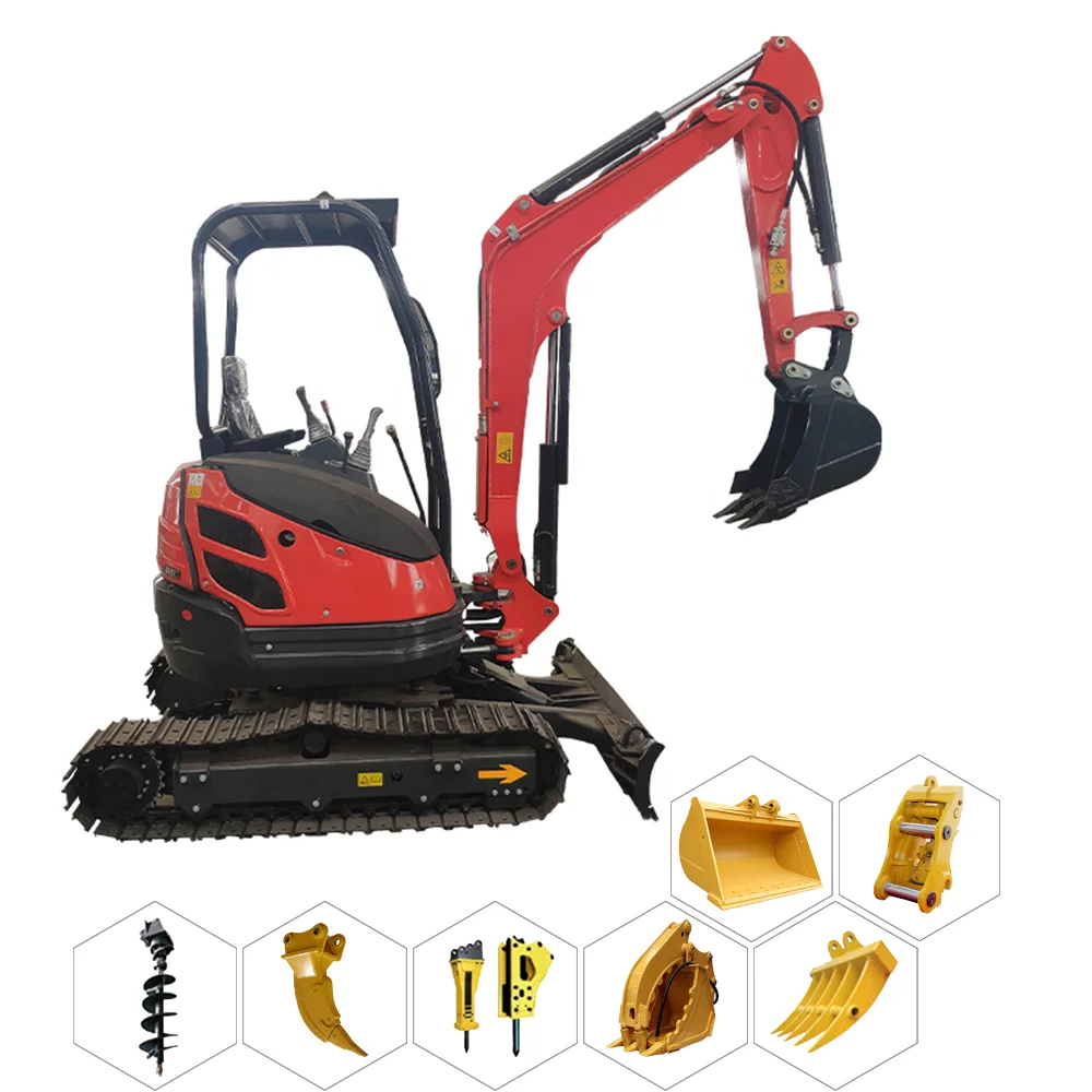 1 Ton 1.7 Ton  2 Ton Mini Track Crawler Small Excavator Micro Digger Tractor for Sale cheap Max Philippines Colombia  Power