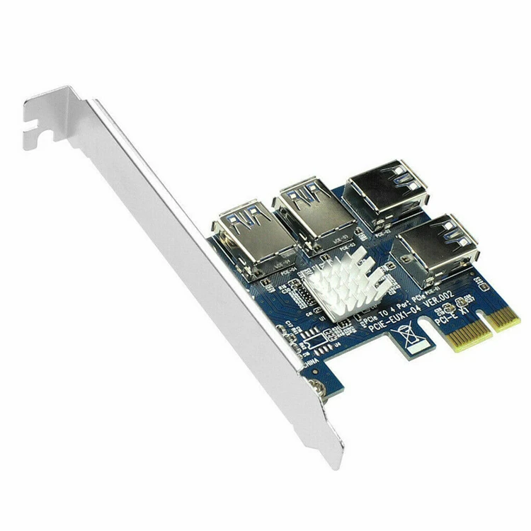 Адаптер Ruicorp PCI-E с 1X на 4 USB 3 0 для PCIE 16X карта расширения PCI Express усилитель порта концентратор