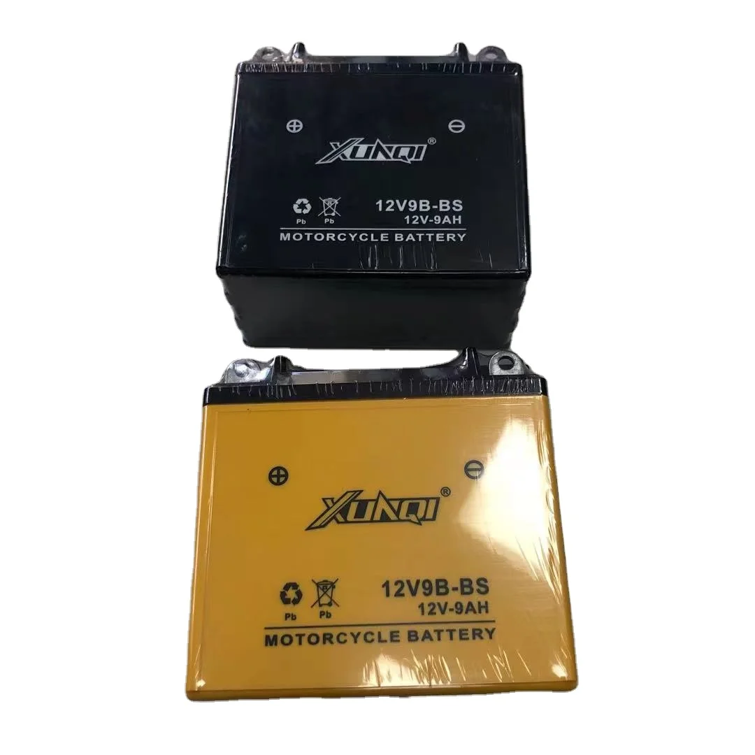 2022 Universal 12V 3A-9A Capacity XUNQI Brand Motorcycle Battery