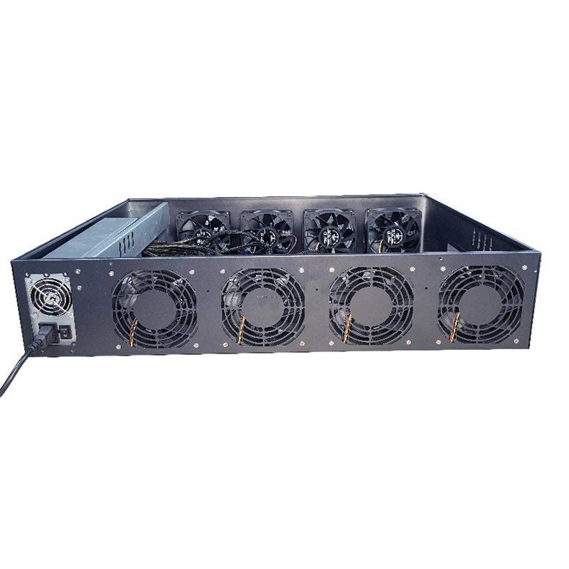 Оптовая продажа корпус материнской платы B75 B85 X79 8 gpu 65 мм sever с блоком питания 8gpu 55