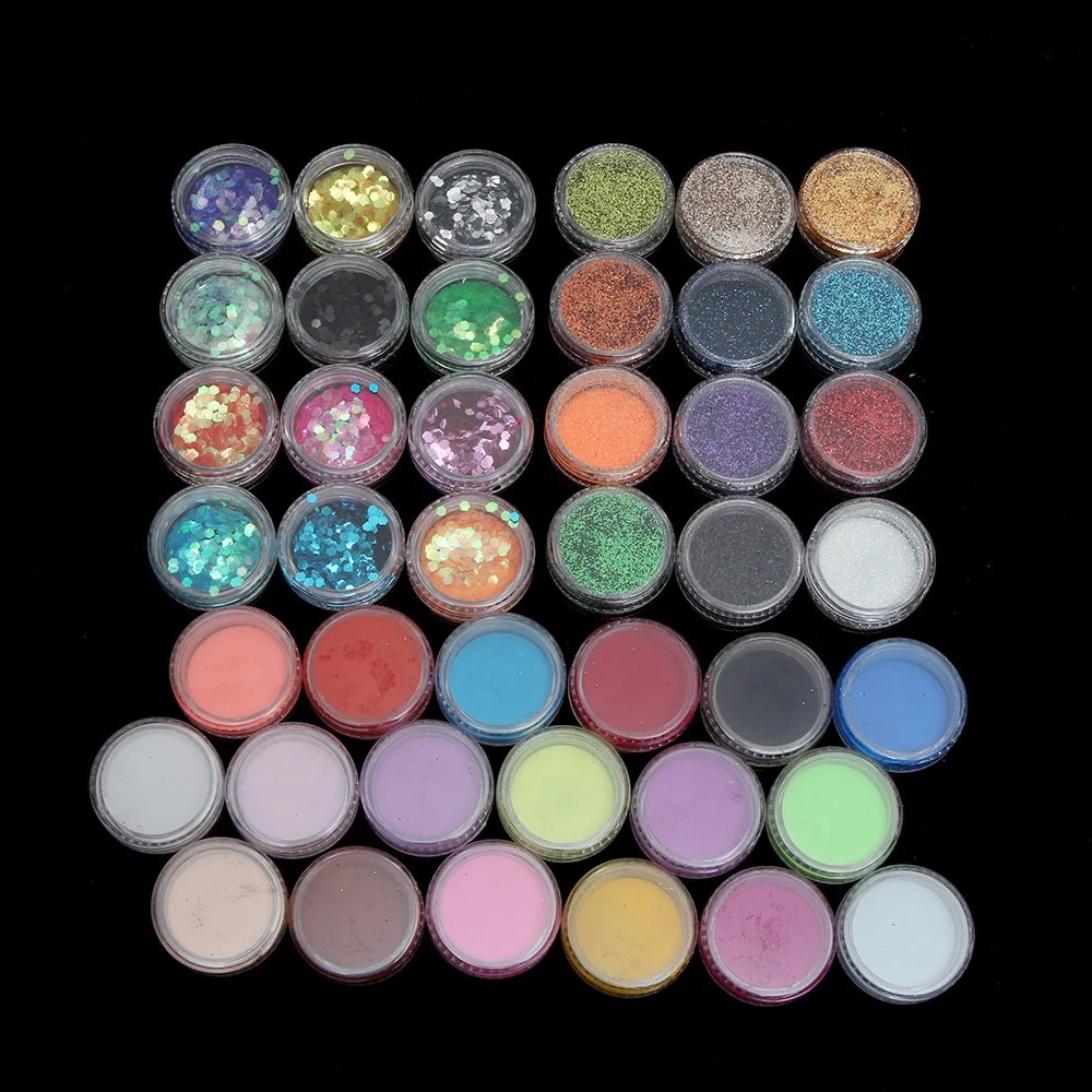 Pro Acrylic Power Manicure Nail Kit Acrylic Liquid Tips Cutter Glitter Rhinestones File Brush Manicure Nail Art Tool Set Gel Kit