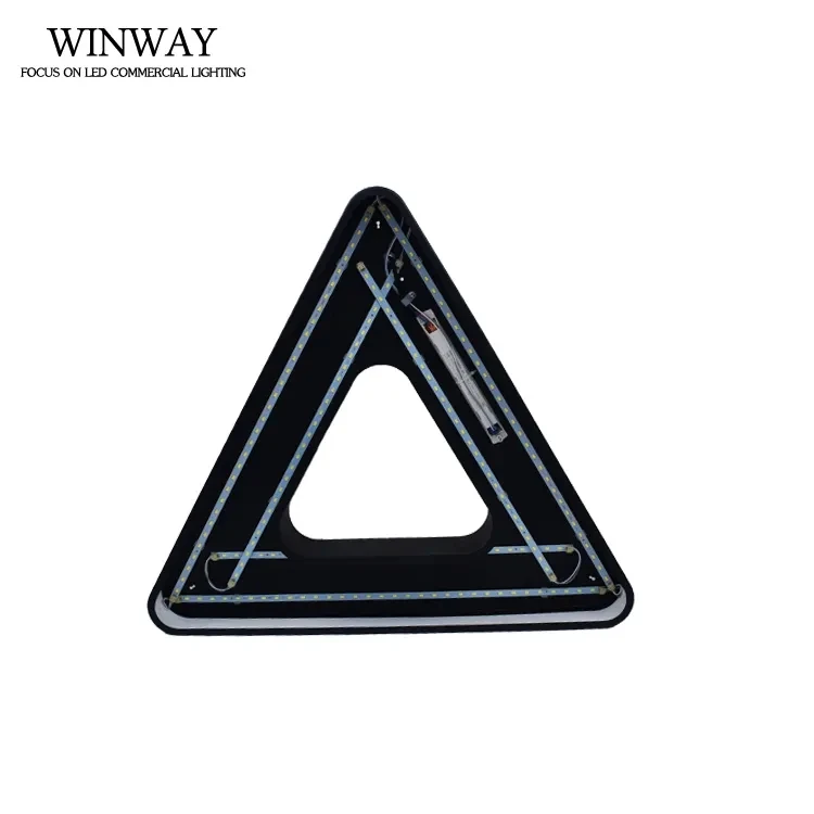 Custom shape triangle aluminum housing LED ceiling pendant light for living room decoration