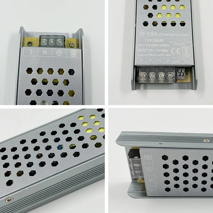 YSD IP20 Dimmable Triac 0/1-10V PMW (5 in 1) AC 170-264V To DC 24V 60W Triac 0/1-10V LED Dimming Driver