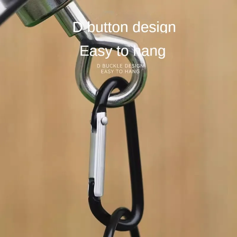 Outdoor Strong Magnetic Hook Camping Light Hanging Ceiling Tent Holder Hook Climbing Buckle Pocket Multitool