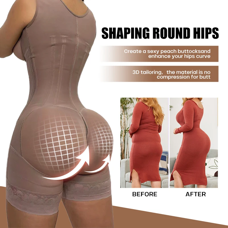 High Compression Tummy Control Stage 1 Colombian Garments Wholesale Post Op Surgery Fajas Colombianas Shapewear For Women