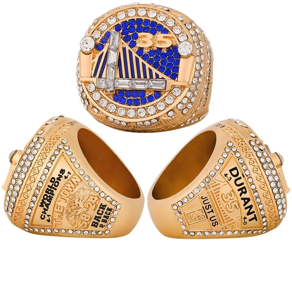 NBA 2018 Golden State Warriors Champion Rings Gold Ring Jewelry Stainless Steel Jewelry Ring