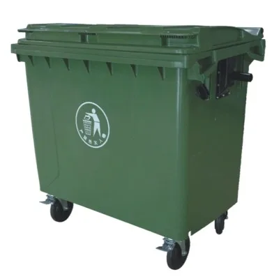 660L industrial outdoor waste bin wheeled garbage container large garbage bins