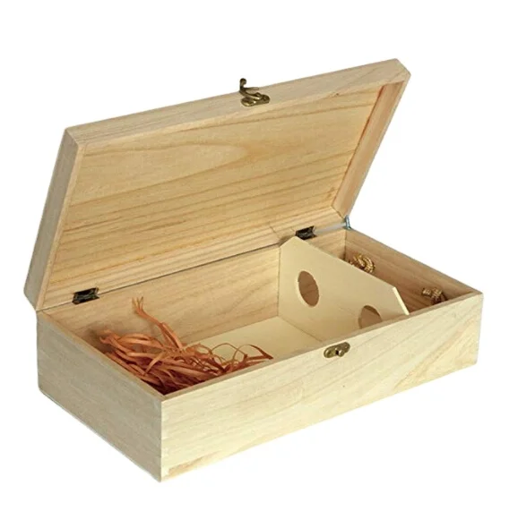 Wooden Wine Gift Box 2 Bottles Storage