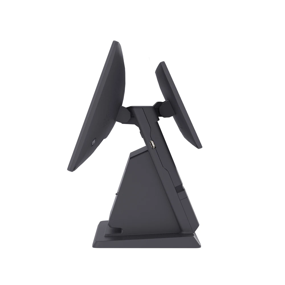 15.6+10.1 Inch Desktop Android 11 Touch Screen POS System Electronic Cash Register With Dual Screens A606