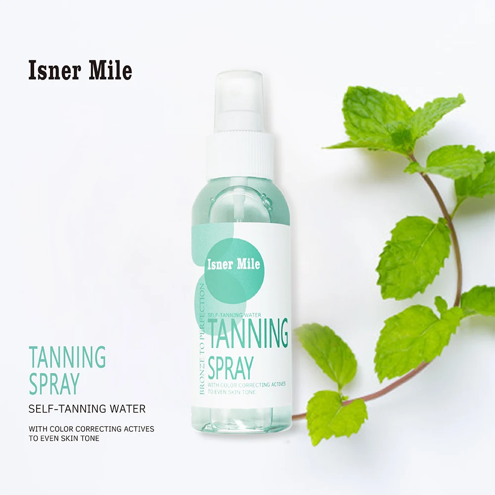 Isner Mile Self Tanning Water with Mint Scent No Streaky Colorless