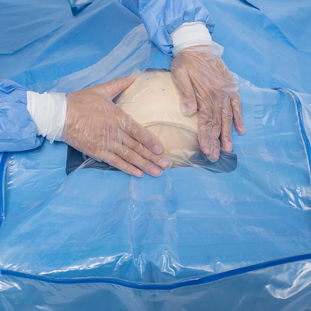 Хирургическая драпировка Craniotomy, нетканый краниотомический пакет, сертификация CE, одиночная эксплуатация