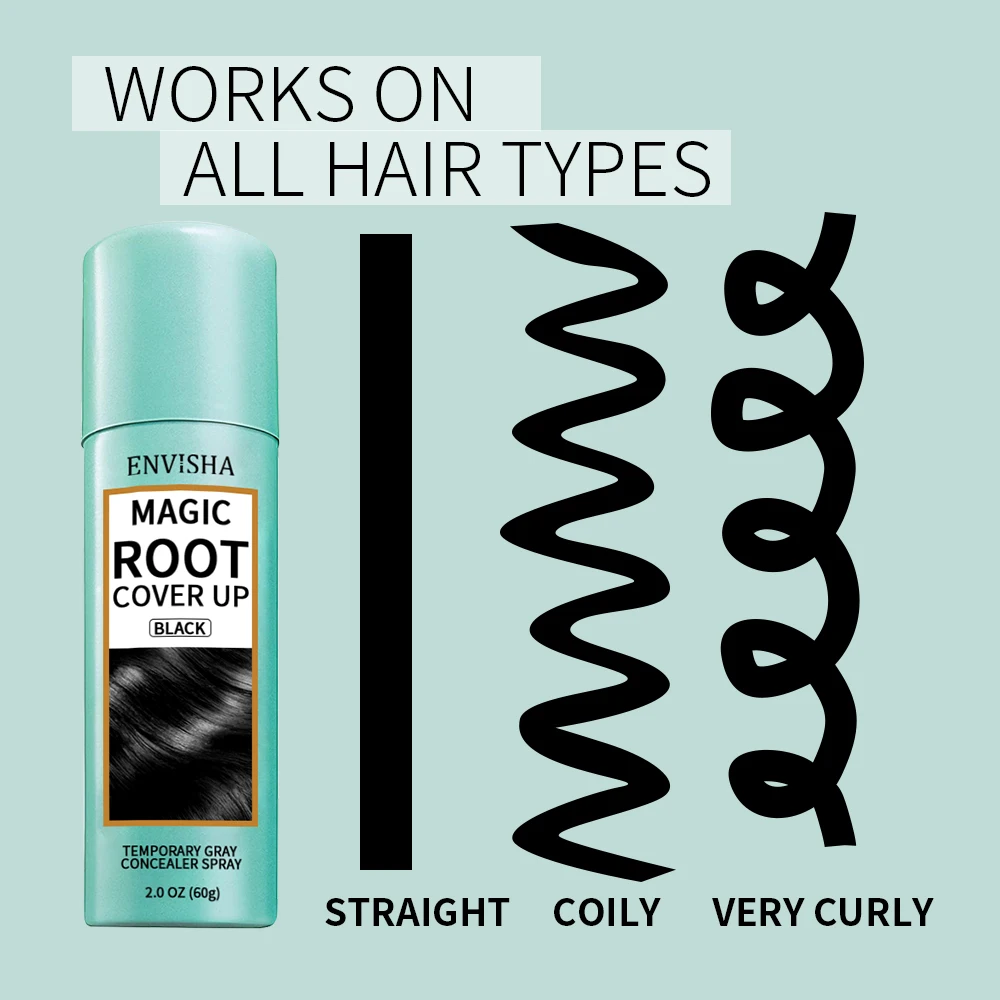 Instantly Root Cover Up Spray Black Hair Root Touch Up Spray  For Thinning Hairline
