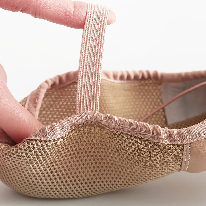 Custom dance shoes spliced breathable mesh ballet performance shoes Soft ballet shoes training wear Special order